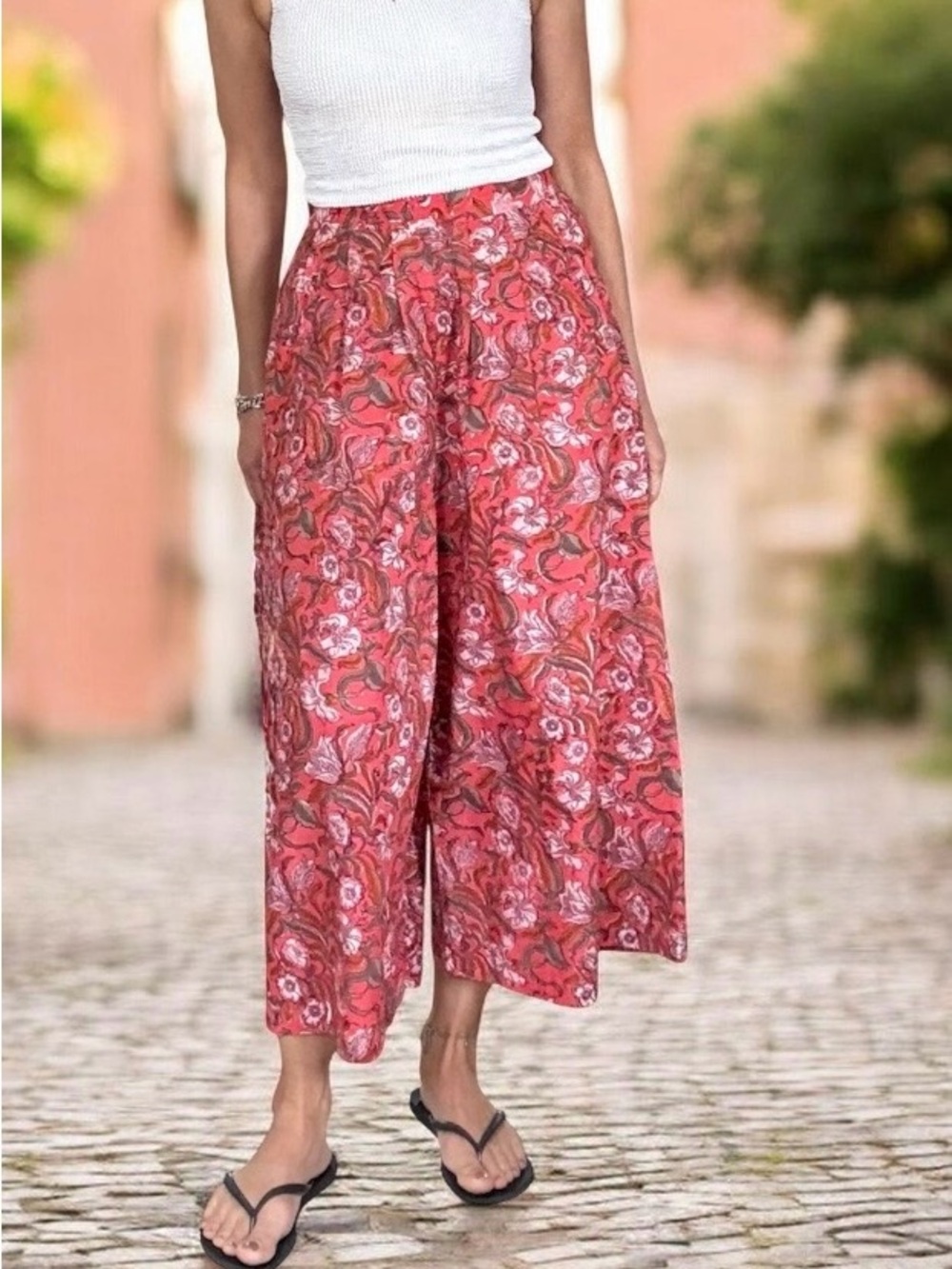 Anokhi Block Print Palazzo Pants